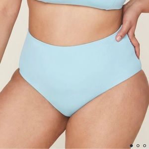 Andie Swimwear The High Waisted Bottom Cabana Blue S
